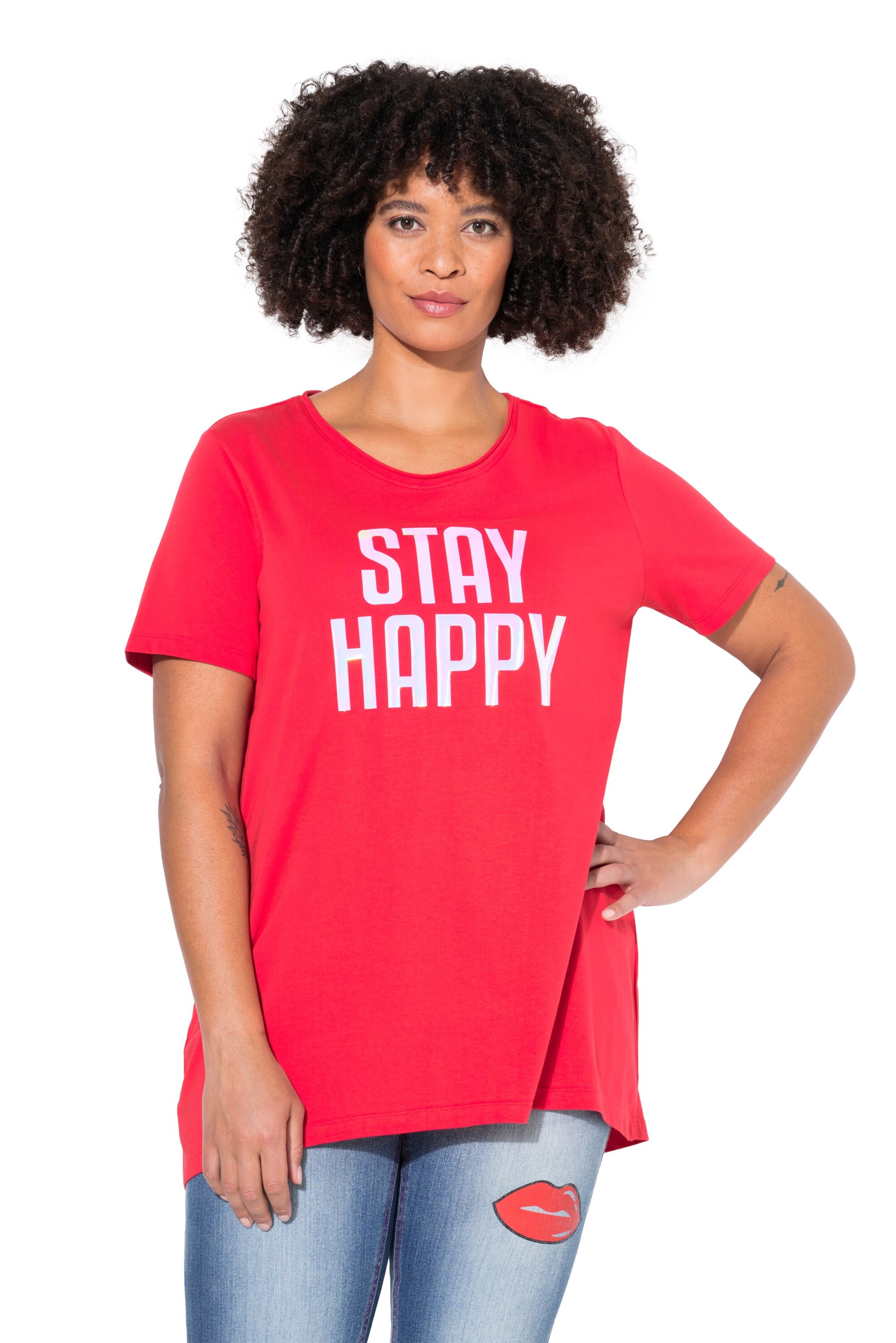 Angel of Style Oversizeshirt in Rot: Vorderseite