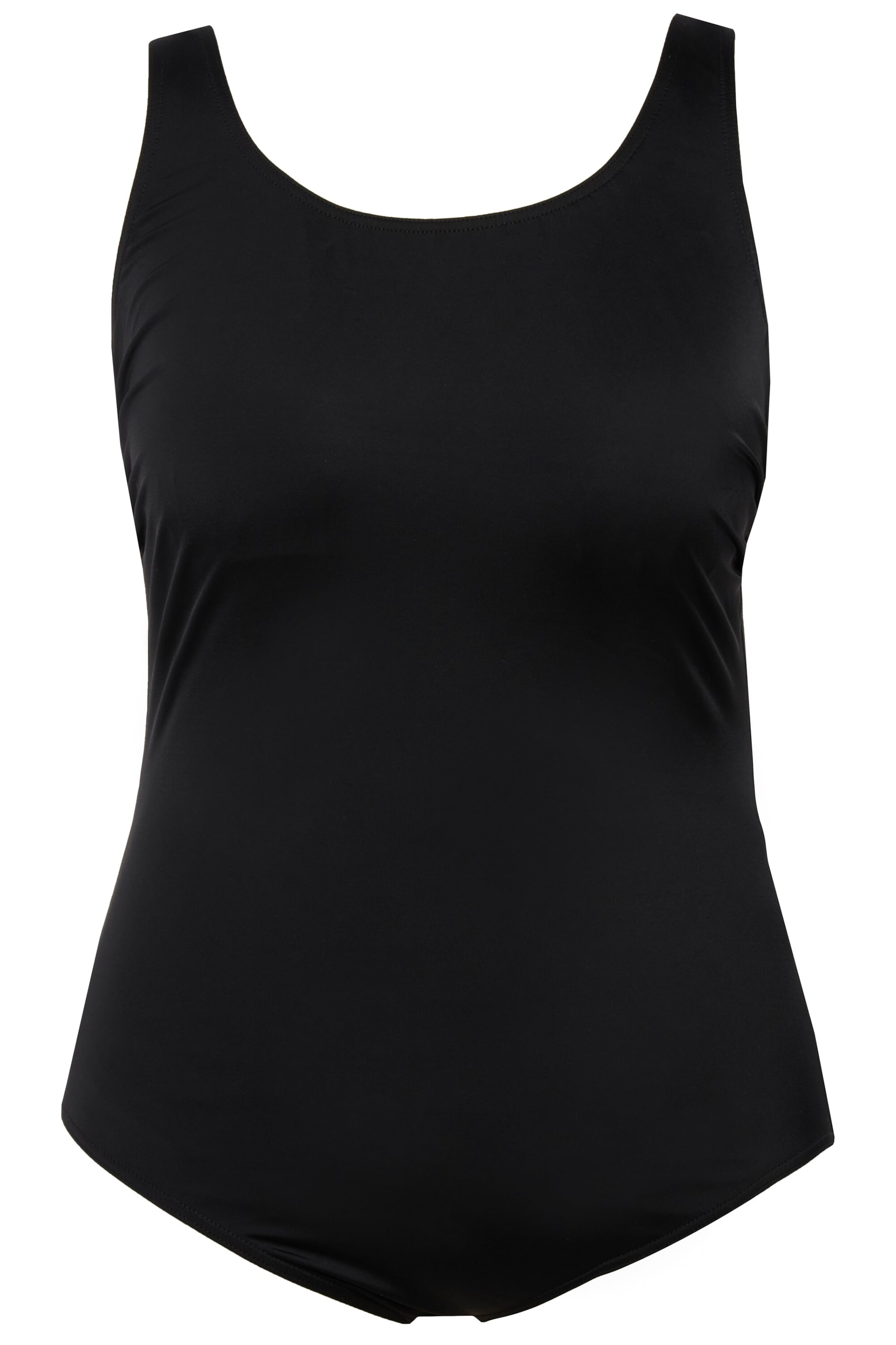 Ulla Popken Badpak in Zwart: voorkant