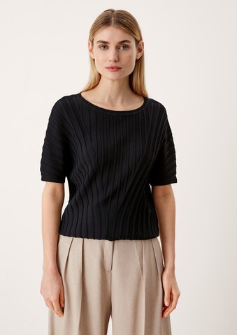 s.Oliver BLACK LABEL Sweater in Black: front