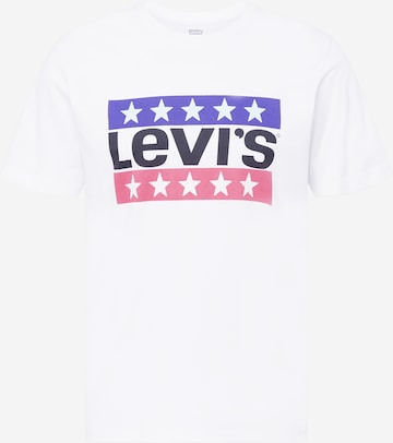 LEVI'S ® T-shirt 'Graphic Crewneck Tee' i vit: framsida