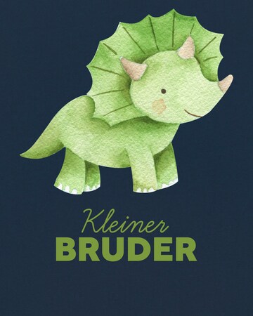 watabout.kids Shirt 'Dinosaurier Kleiner Bruder' in Blue