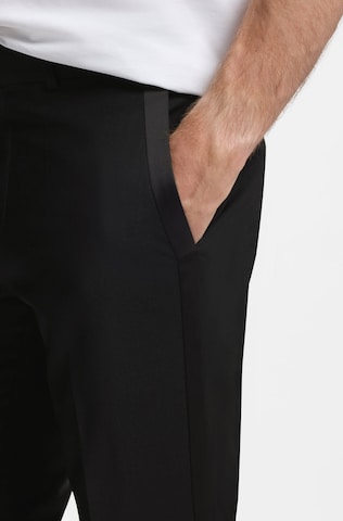 HUGO Slimfit Hose ' Hesten' in Schwarz