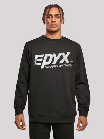 F4NT4STIC Sweatshirt 'Retro Gaming EPYX Logo' in Schwarz: predná strana