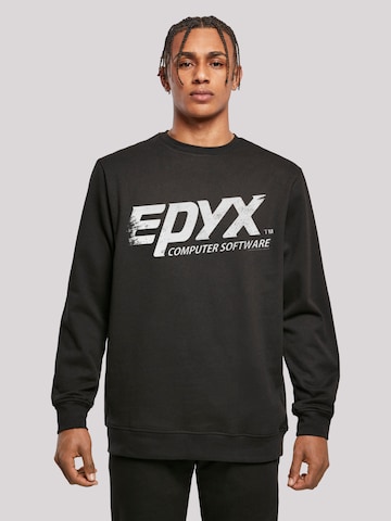 Sweat-shirt 'Retro Gaming EPYX Logo' F4NT4STIC en noir : devant