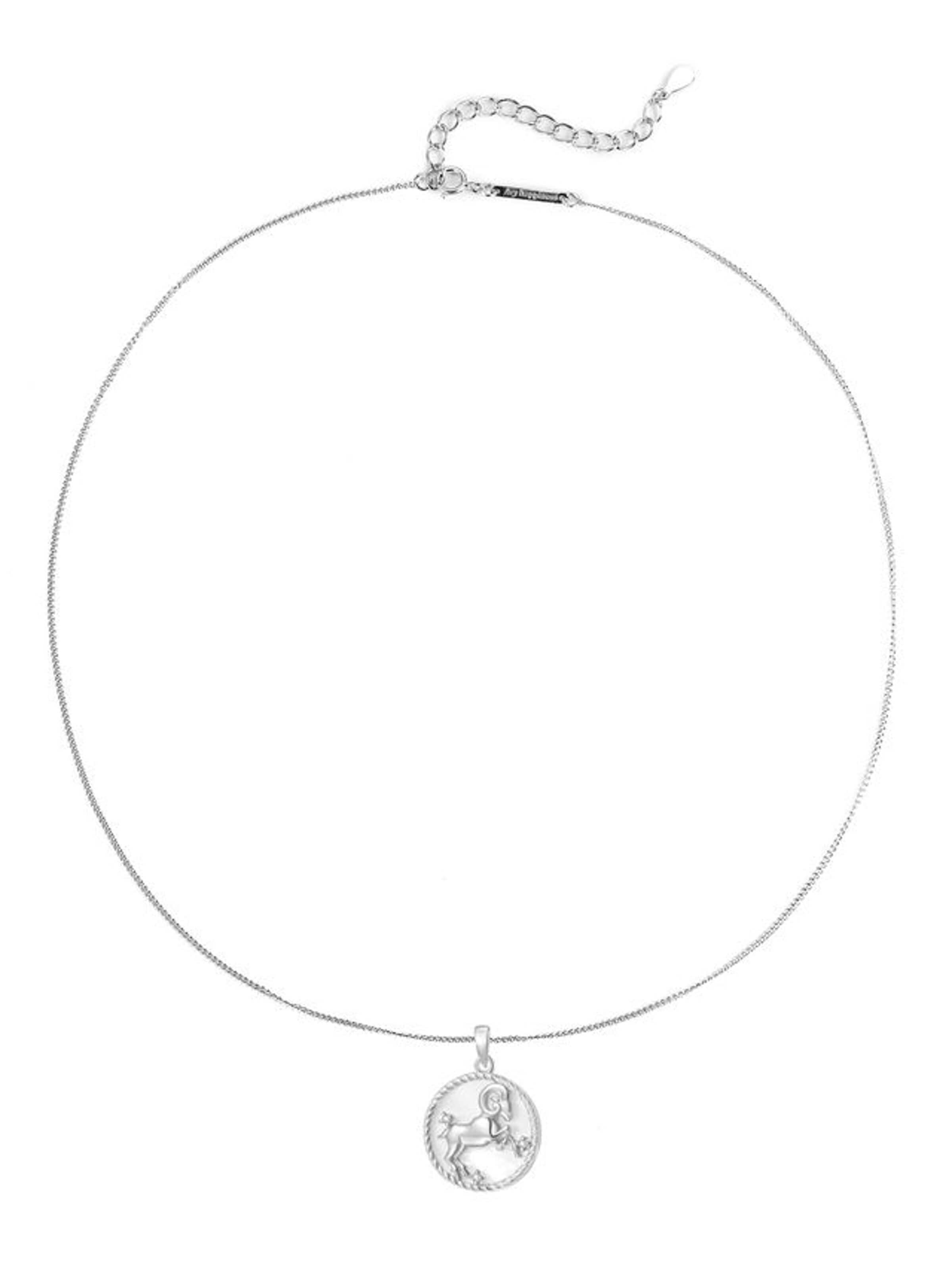 Hey Happiness Necklace 'Aries' in Silver: front