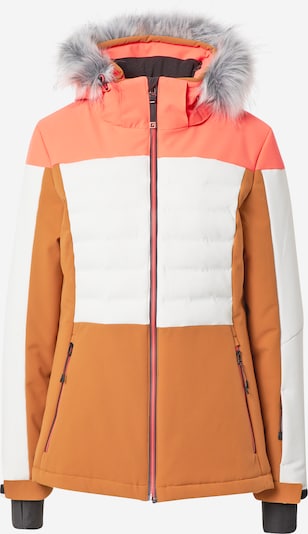 KILLTEC Outdoor jakna u siva / mandarina / koraljna / crna / bijela, Pregled proizvoda
