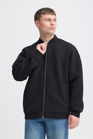 BLEND - Sudadera con cremallera 'BHKEIRAN SCUBA' en negro: frente