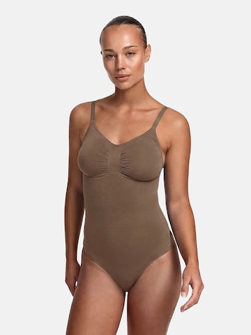 cfab Shaping bodysuit 'Bodysuit Sculpting Shapewear mit Slip' in Brown