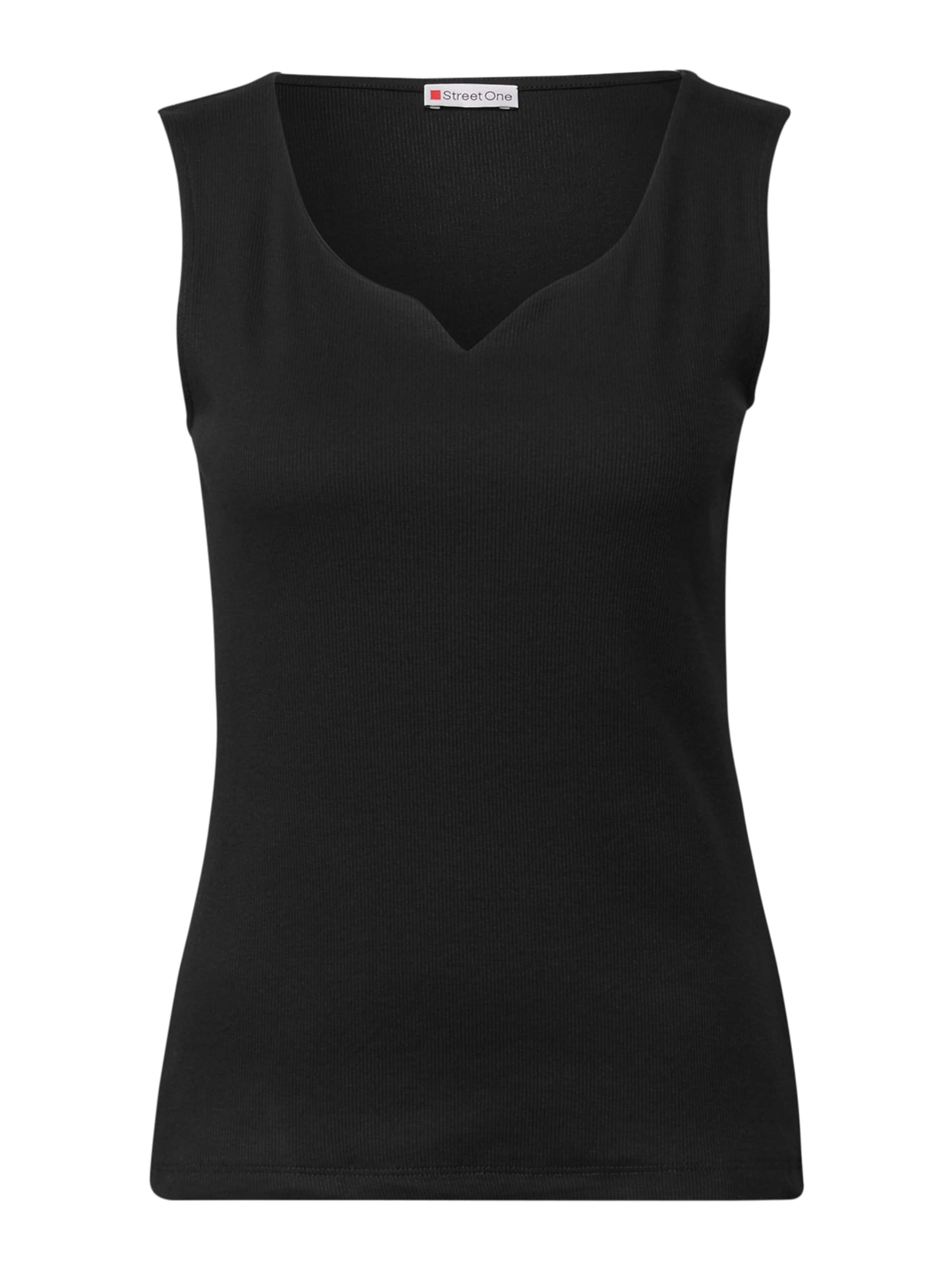 STREET ONE Top 'Gania' - fekete: elől