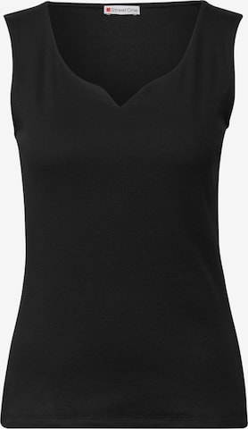 STREET ONE - Top 'Gania' en negro: frente