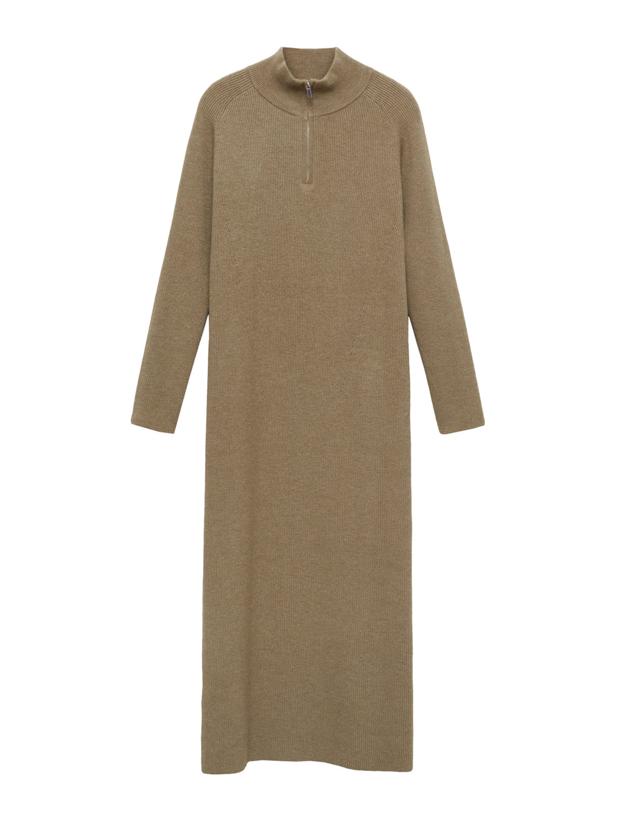 MANGOPletena haljina 'VLADI' - zelena boja: prednji dio