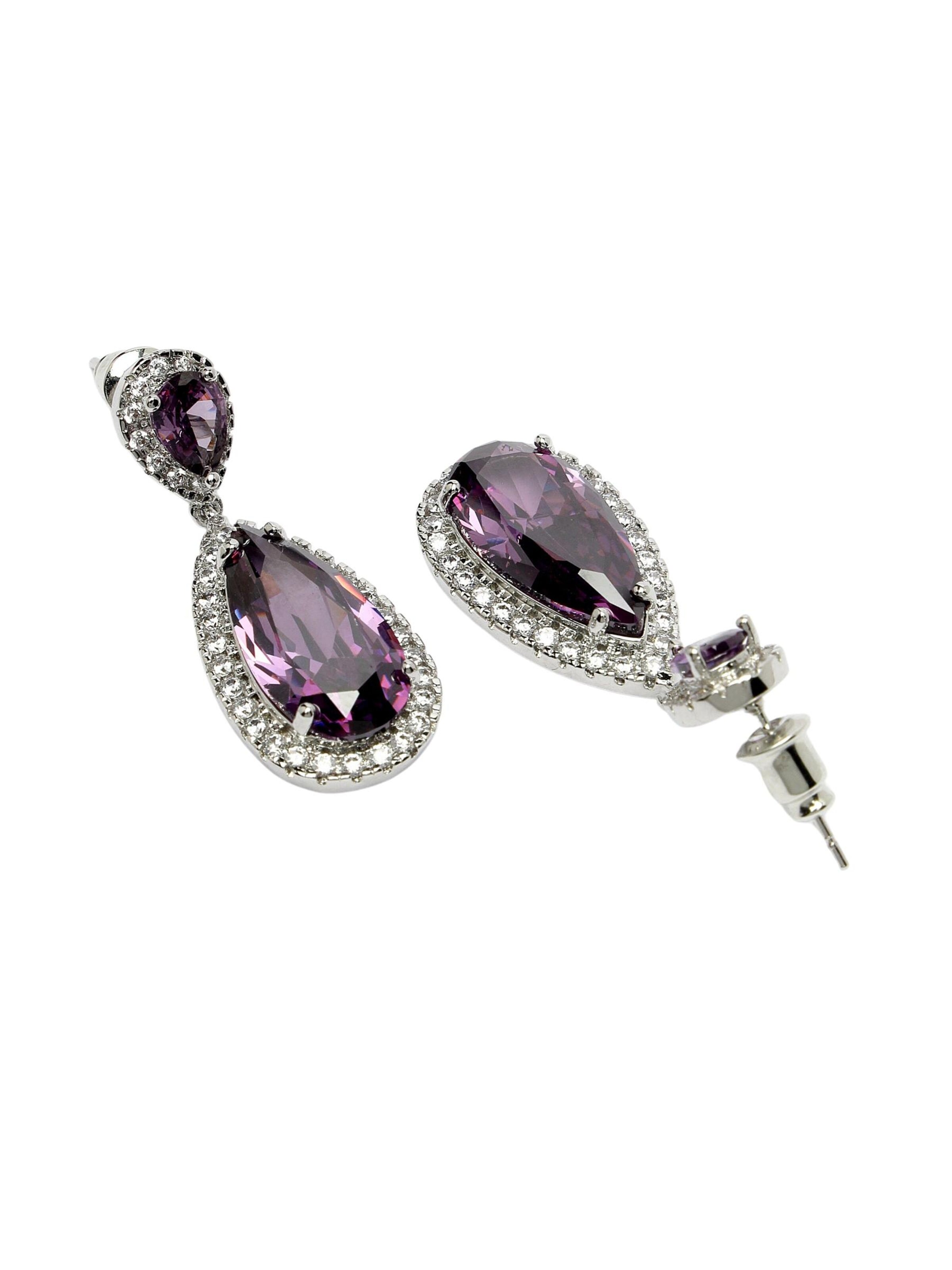 AVANT-GARDE PARIS Earrings 'Anika' in Purple