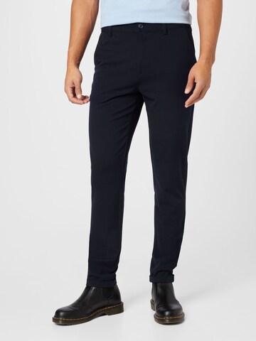 Coupe slim Pantalon chino 'Gale' Casual Friday en bleu : devant