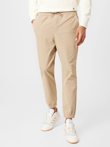 Effilé Pantalon 'Damon' ABOUT YOU en beige : devant