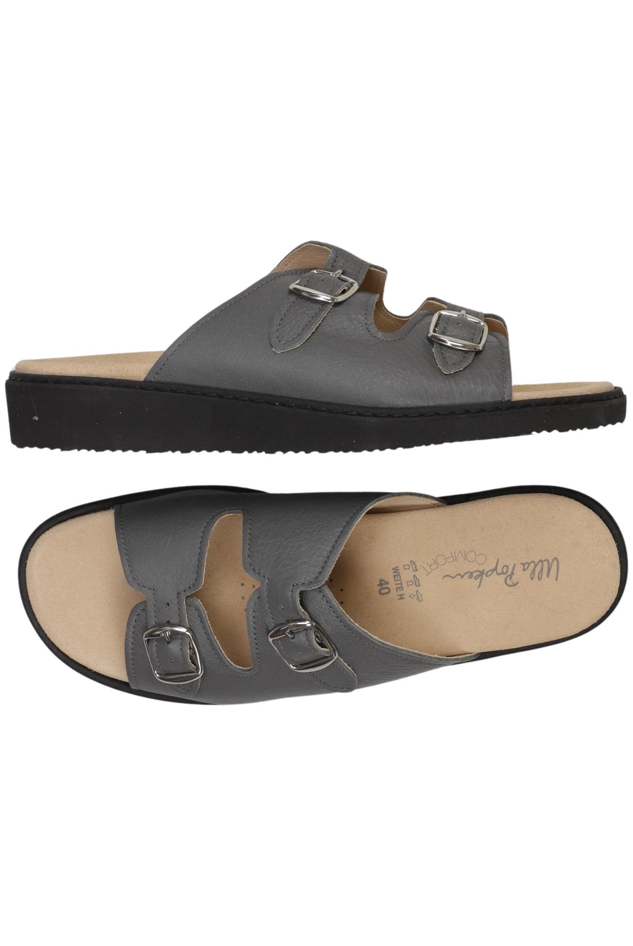 Ulla Popken Sandals & High-Heeled Sandals in 40 in Grey: front