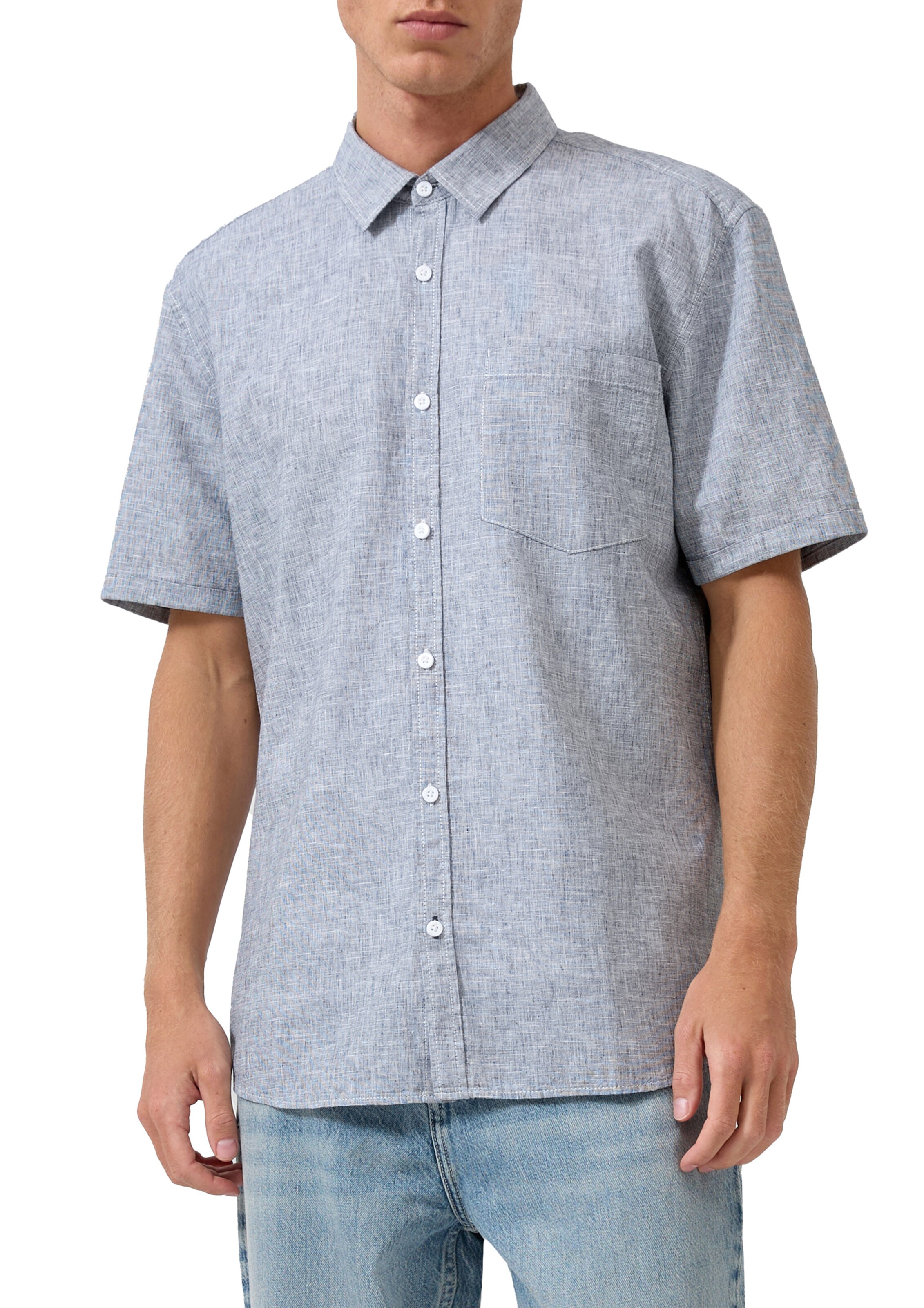 QS Comfort Fit Hemd in Blau