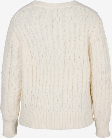 Zizzi Knit Cardigan 'SUNDAY' in White