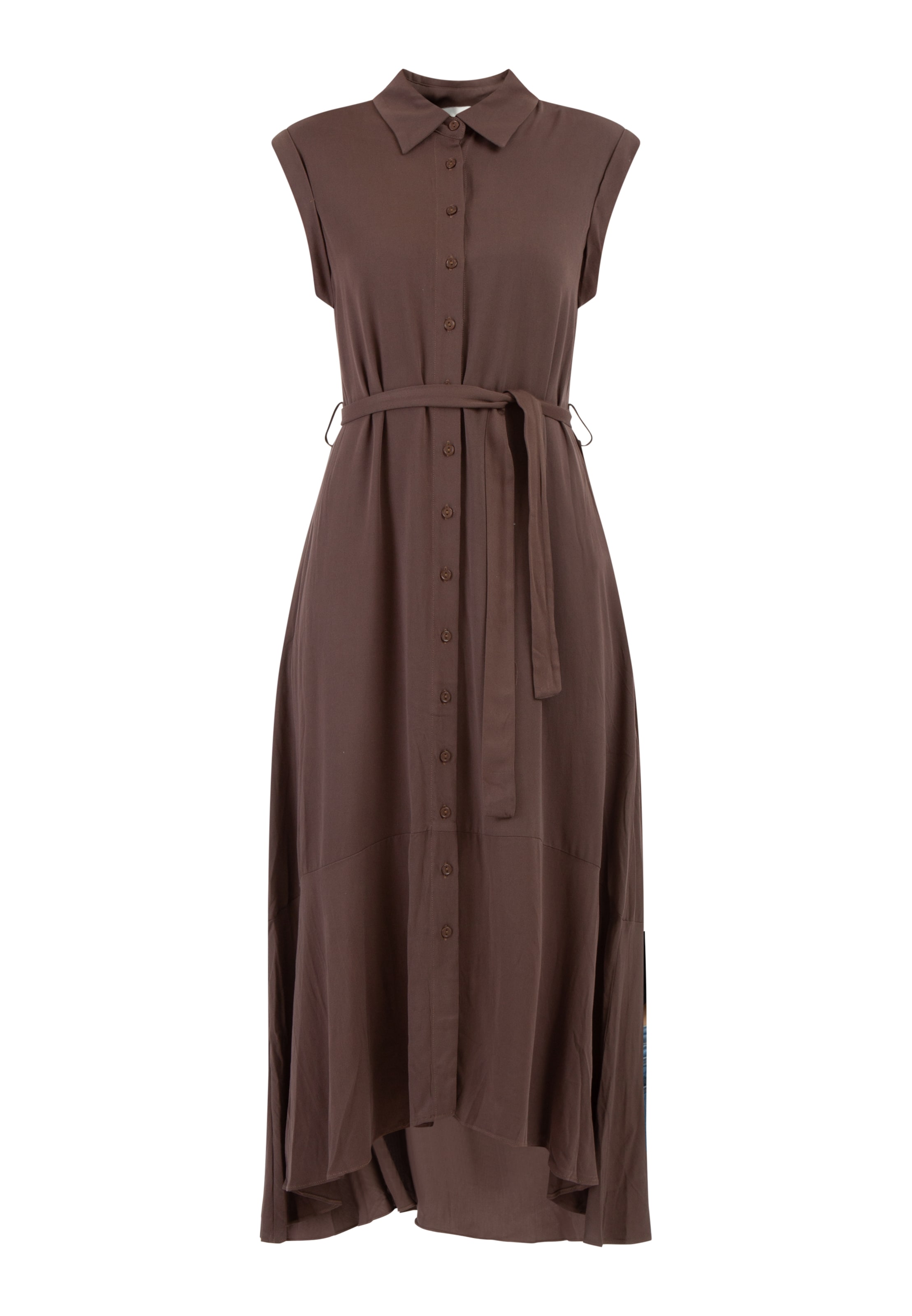 RISA Рокля тип риза в кафяво: отпред