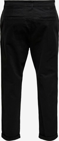 Only & Sons Regularen Chino hlače 'Kent' | črna barva