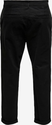 Only & Sons Regular Chino Pants 'Kent' in Black