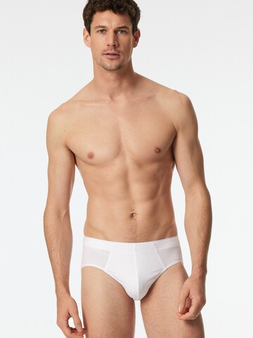 Slip SCHIESSER en blanc : devant