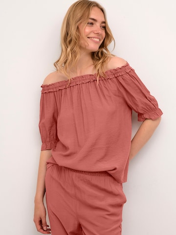 Cream Bluse in Rot: Vorderseite