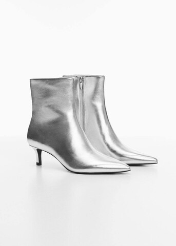 MANGO Ankle Boots 'Dadly 1' in Silver