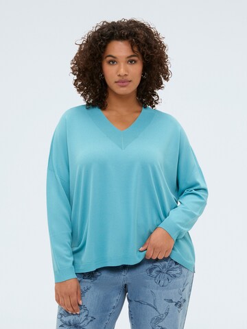 Fiorella Rubino - Jersey en azul: frente