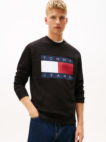 Tommy Jeans - Sweatshirt em preto: frente