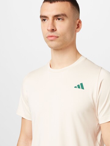 T-Shirt fonctionnel 'Sports Club Graphic' ADIDAS PERFORMANCE en beige