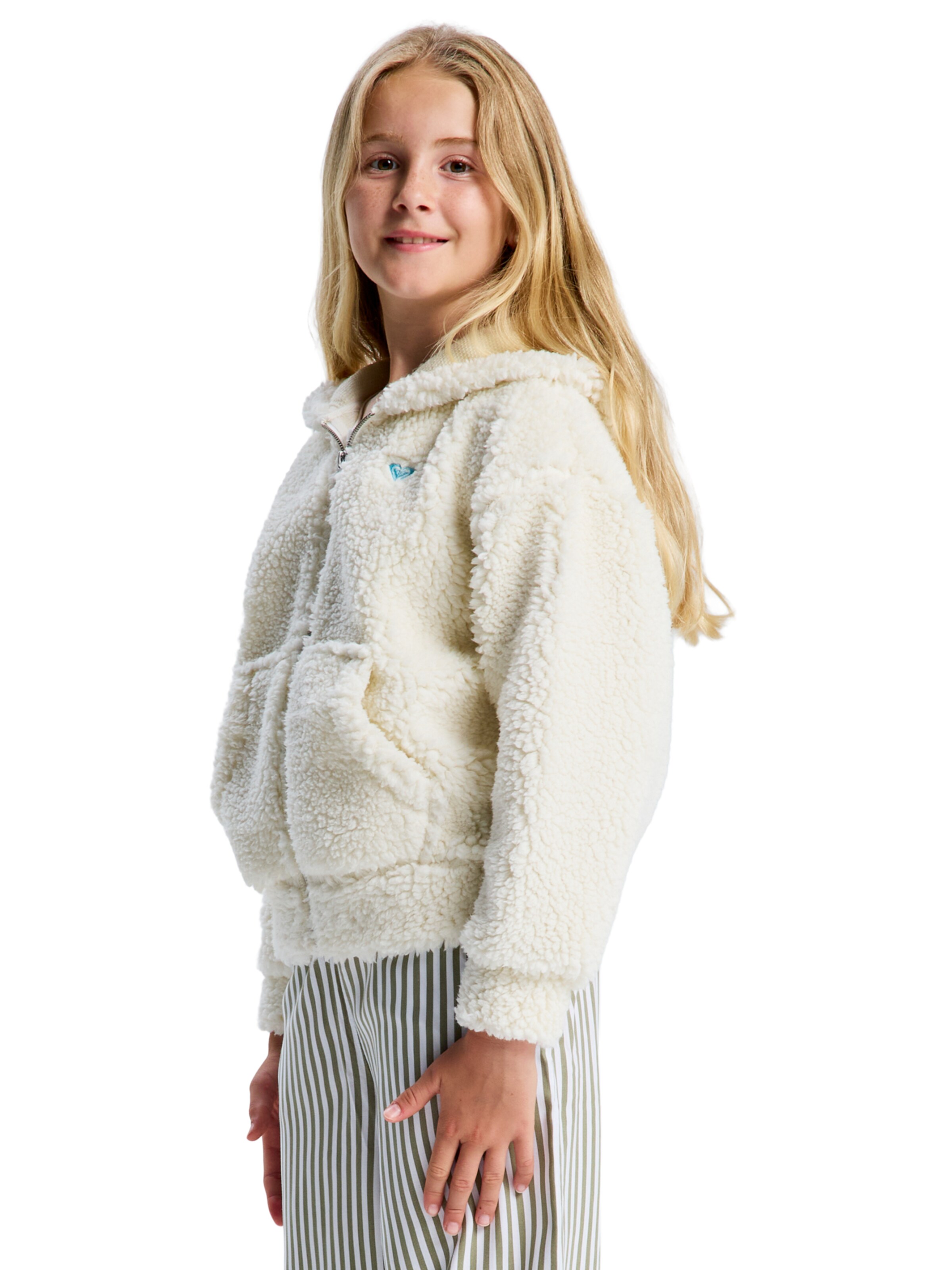 ROXY Fleecejacke 'Back To' in Beige