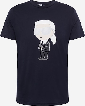 T-Shirt Karl Lagerfeld en bleu : devant