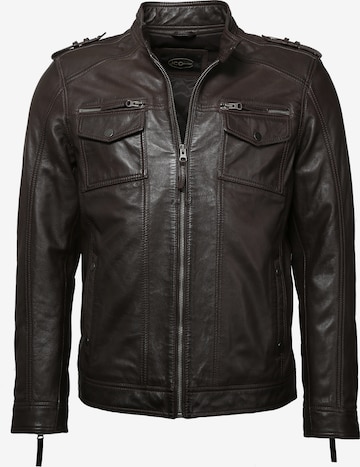 JCC Between-Season Jacket in Brown: front