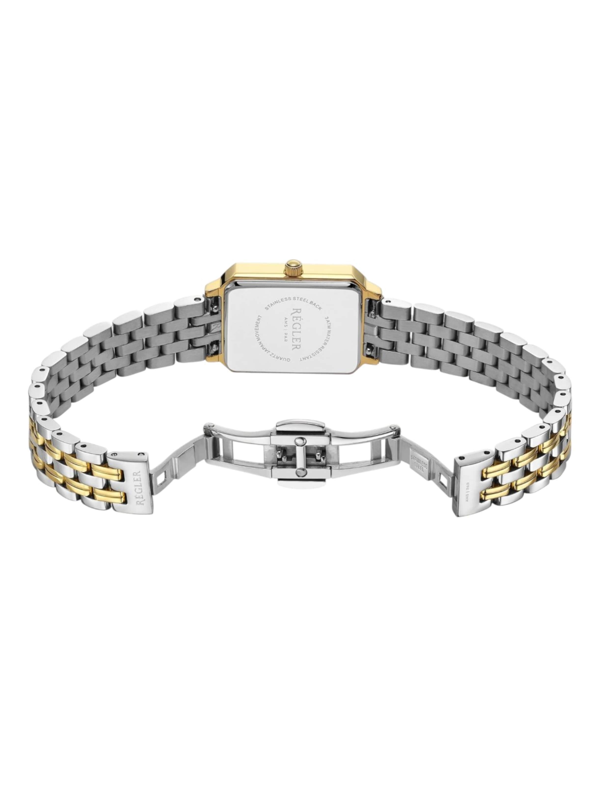 Montre à affichage analogique 'Régler Élégance Special Edition Bicolor Steel Silver/Gold - Mocha Brown' Régler en marron