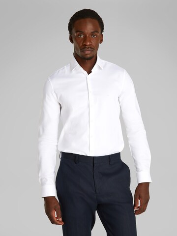 Calvin Klein Regular fit Business shirt in White: front