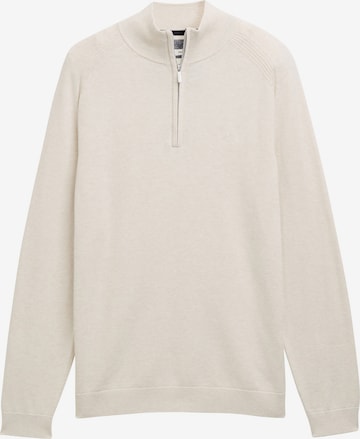 Pull-over TOM TAILOR en beige : devant
