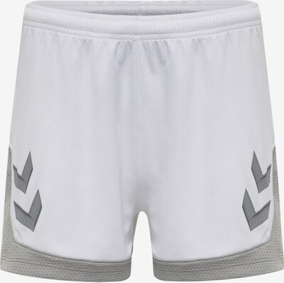 Hummel Pantalon de sport 'Lead' en gris clair / blanc, Vue avec produit