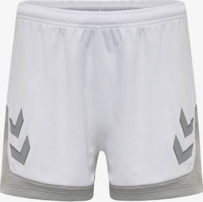 Hummel Pantalon de sport 'Lead' en gris clair / blanc, Vue avec produit