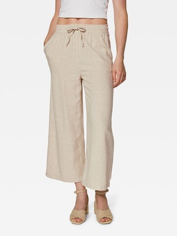 Mavi Wide Leg Hose in Beige: predná strana