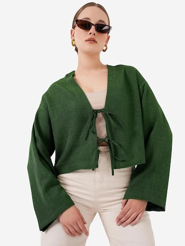 Bigdart Kimono in Groen: voorkant