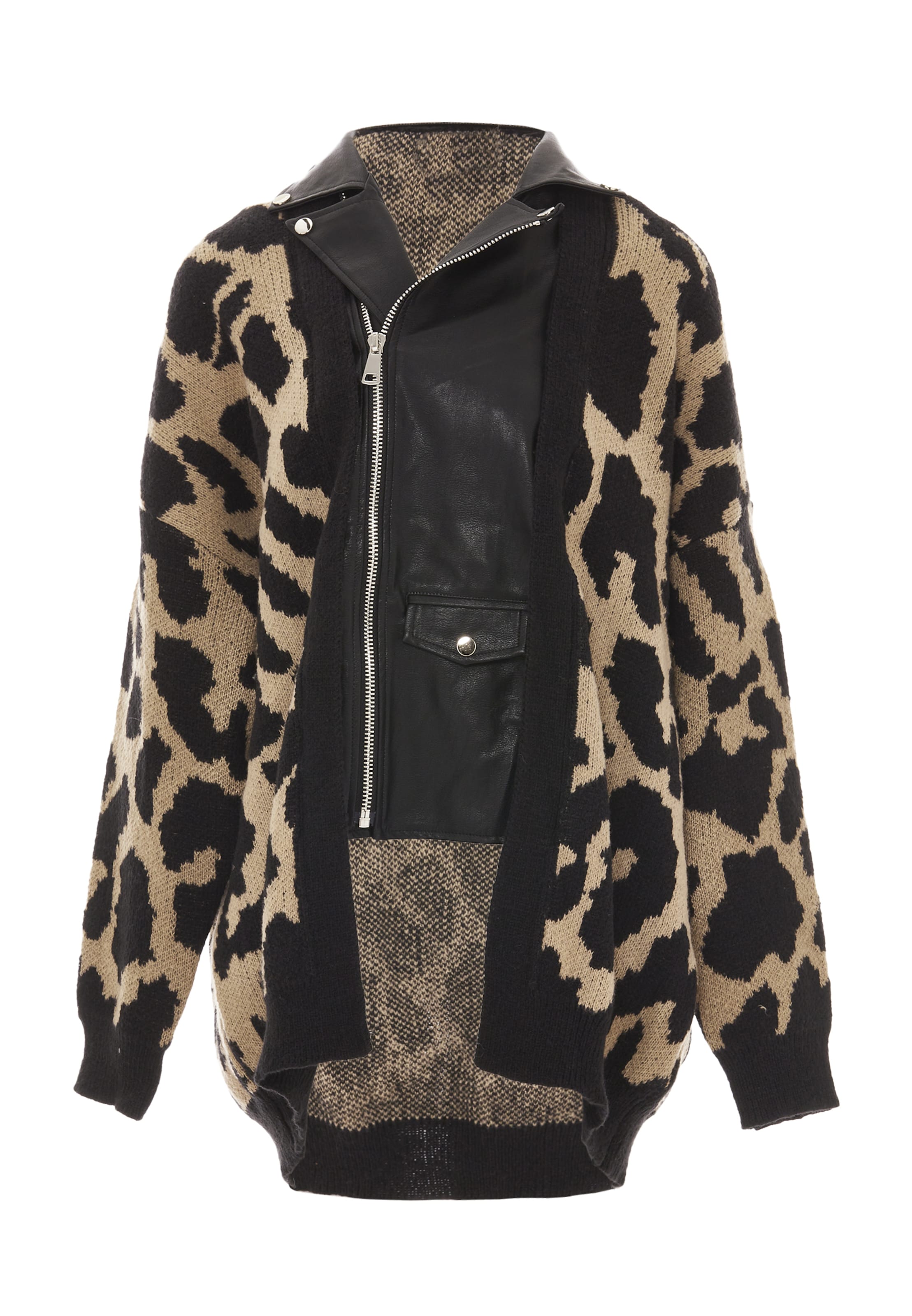 NAEMI Strickjacke in Beige: Vorderseite