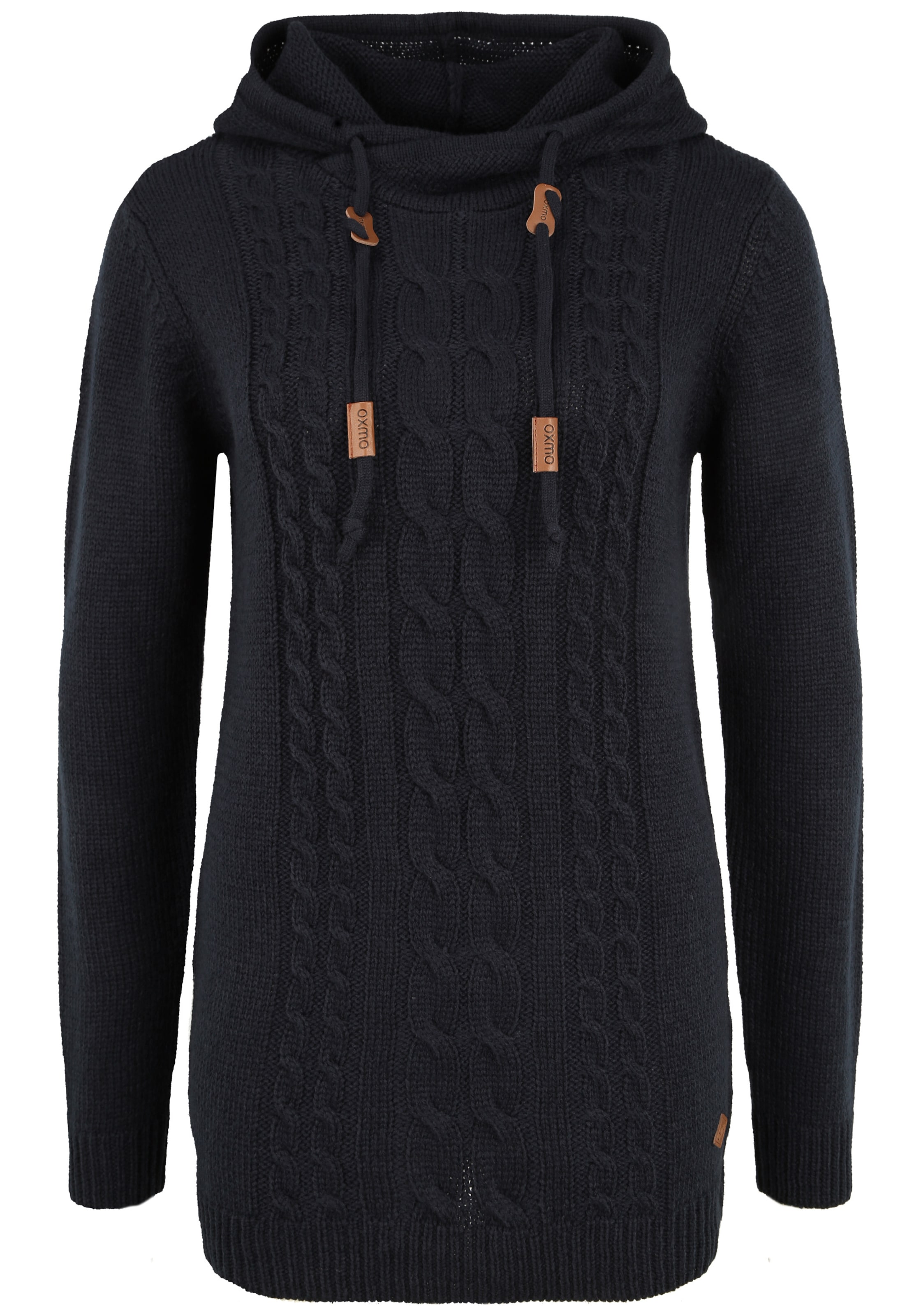 Cardigan 'Cable' Oxmo en noir : devant