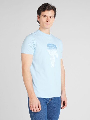 T-Shirt Karl Lagerfeld en bleu : devant