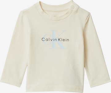 Calvin Klein Jeans Футболка в Бежевый: спереди