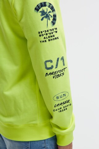 CAMP DAVID Zip-Up Hoodie in Green