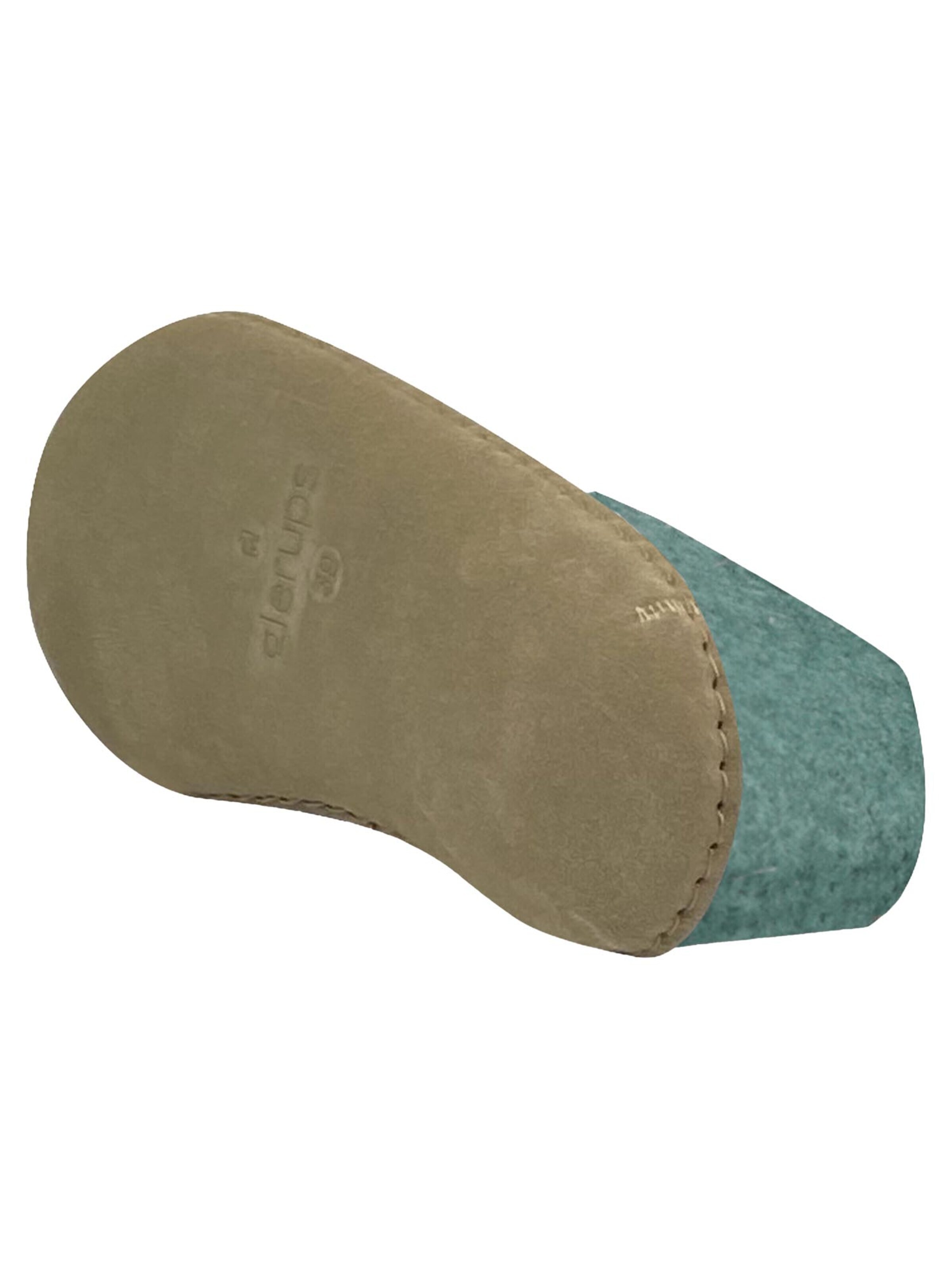 Glerups Slipper 'Ledersohle' in Green