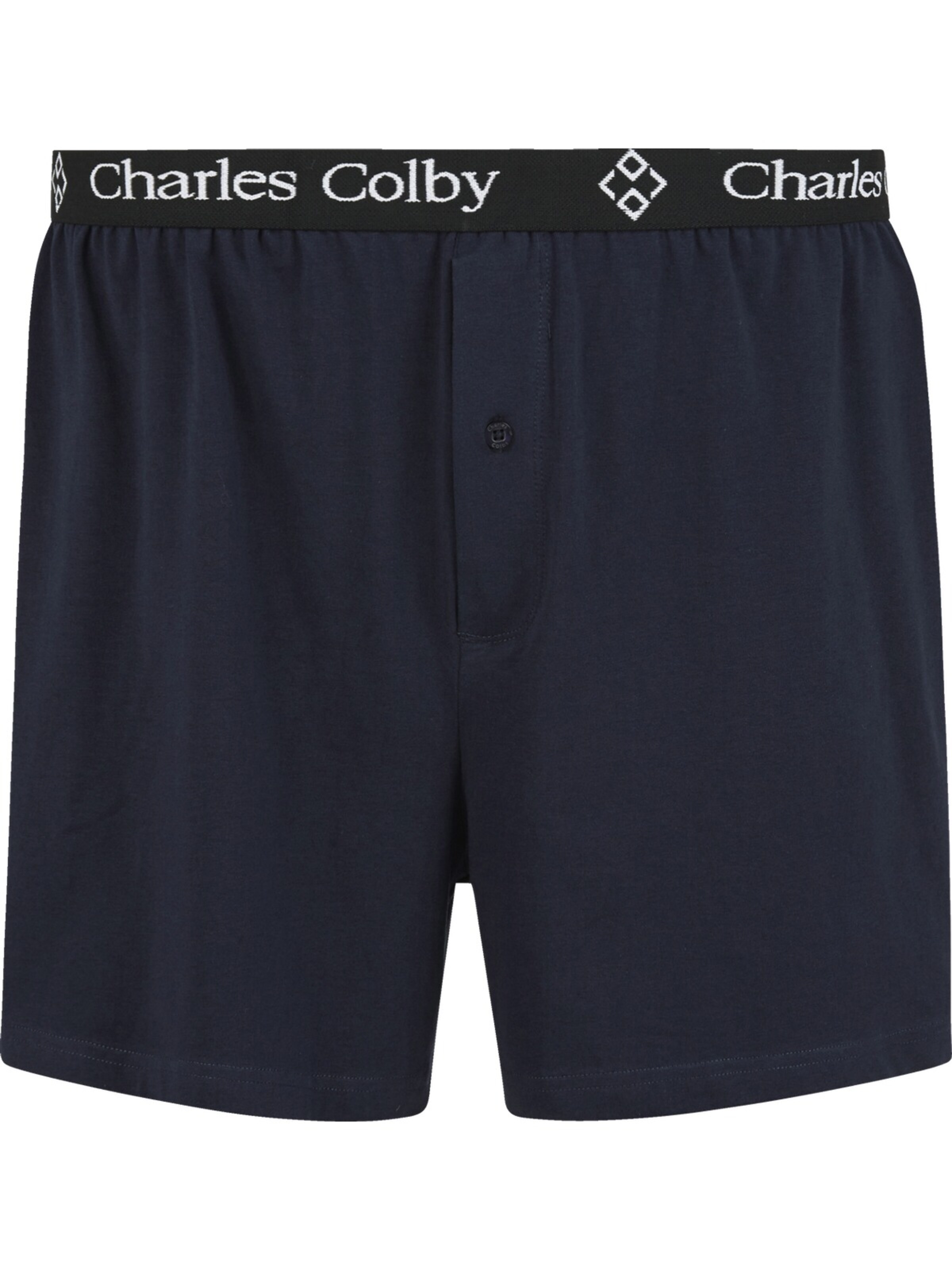 Charles Colby 2er Pack Boxershorts ' Lord Hopkinson ' in Blau