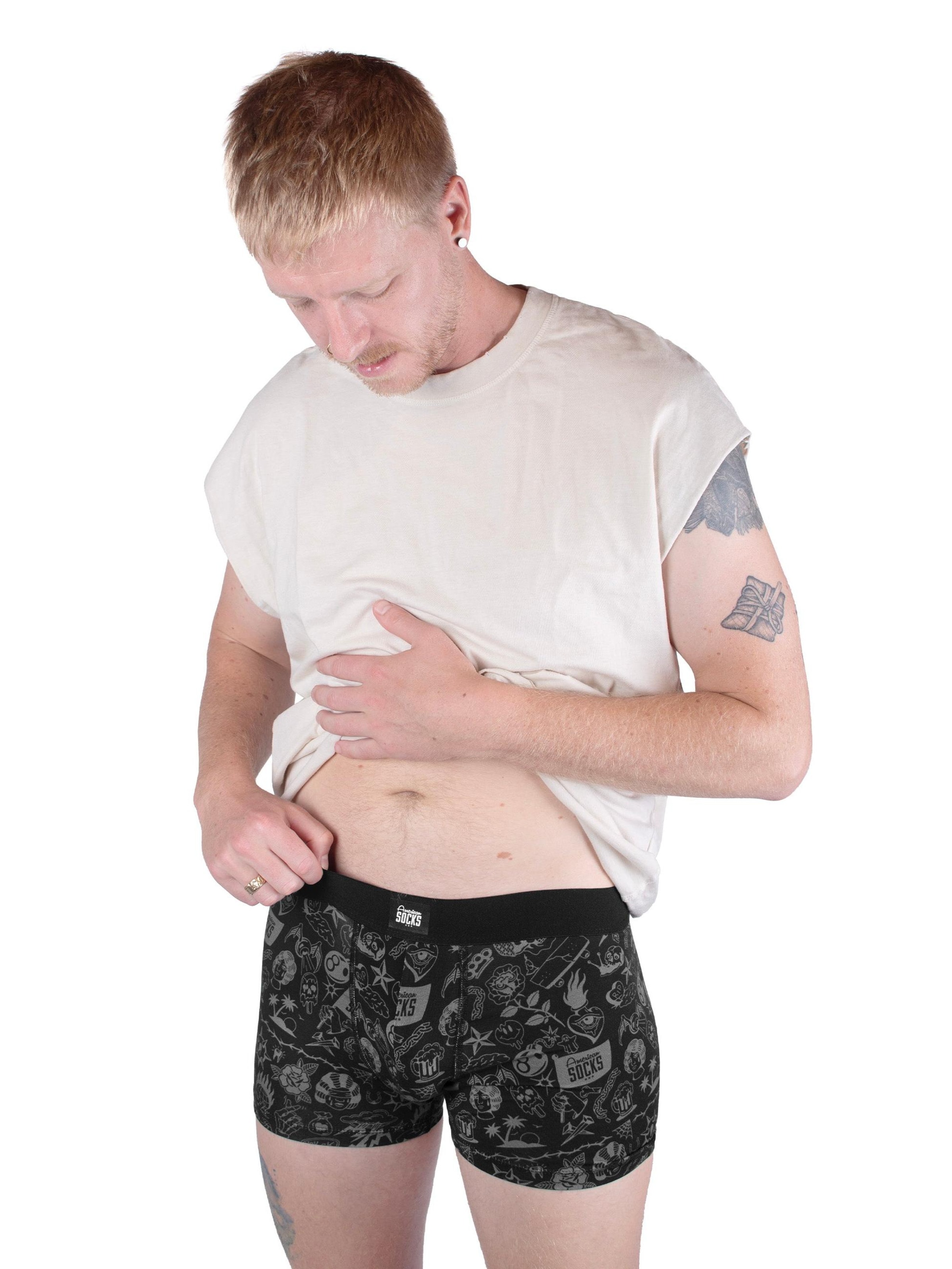 Boxers 'Worth it' American Socks en noir