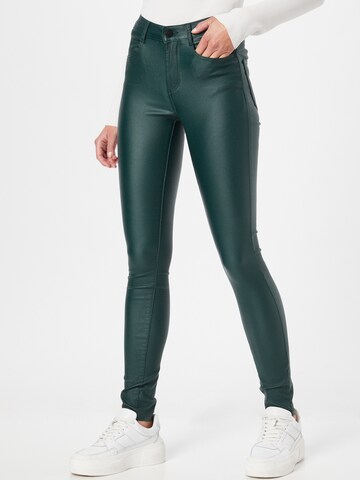 VILA Skinny Jeans 'Commit' in Green: front