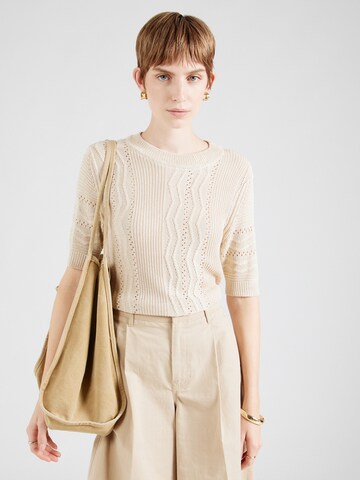 OBJECT Trui in Beige: voorkant